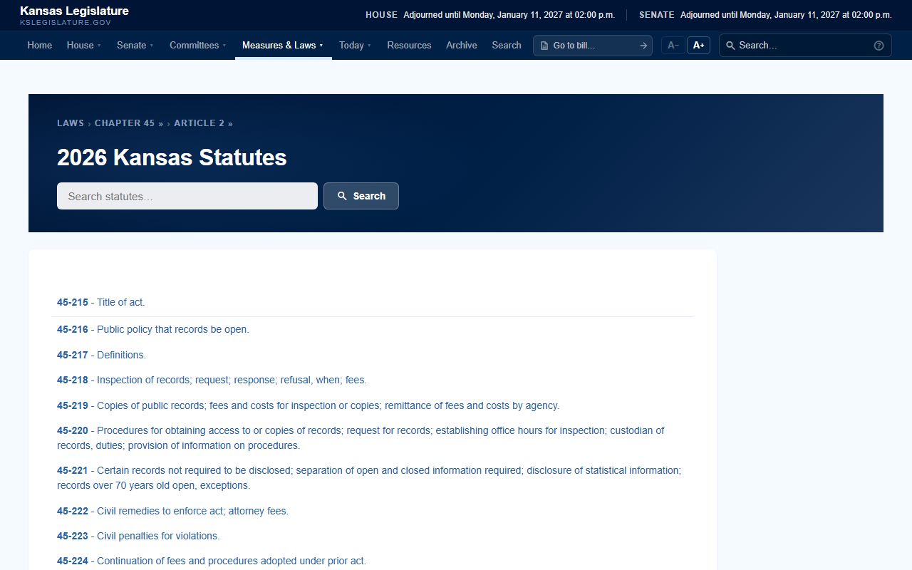 Chase County court records Kansas public records article list