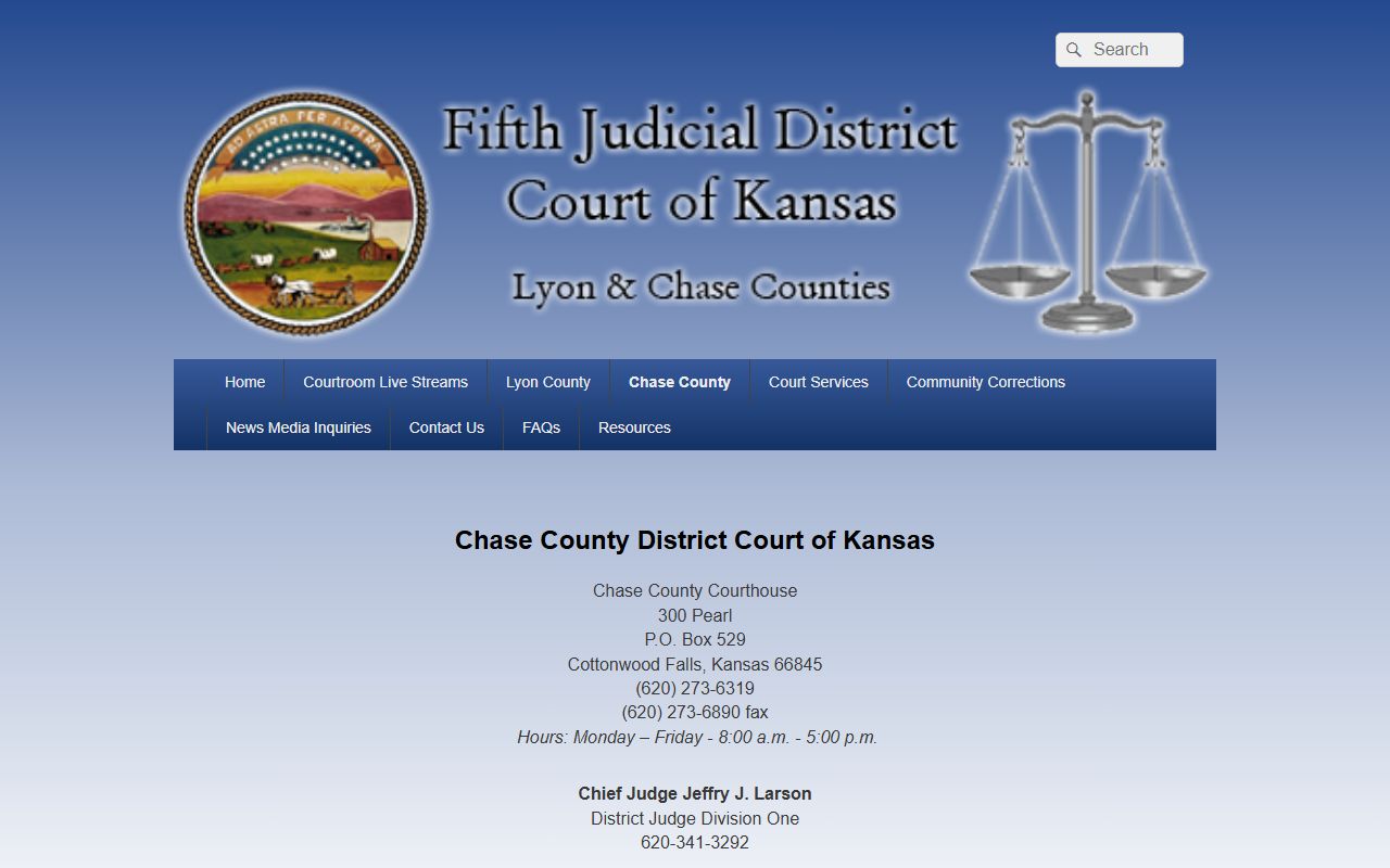 Chase County District Court 5th Judicial District court source